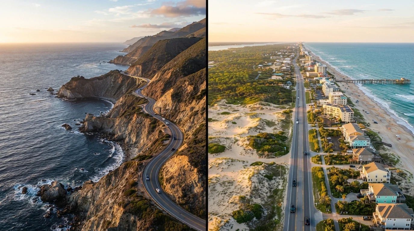 Coastal Road Trips: The Pacific Coast Highway vs. the Atlantic Shore Drive