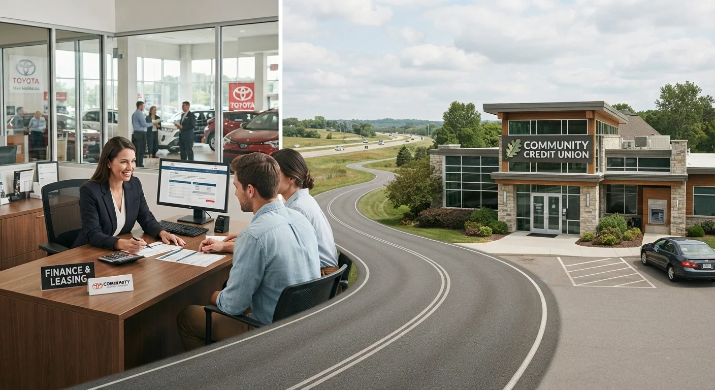 Financing Through a Dealership vs. a Bank or Credit Union