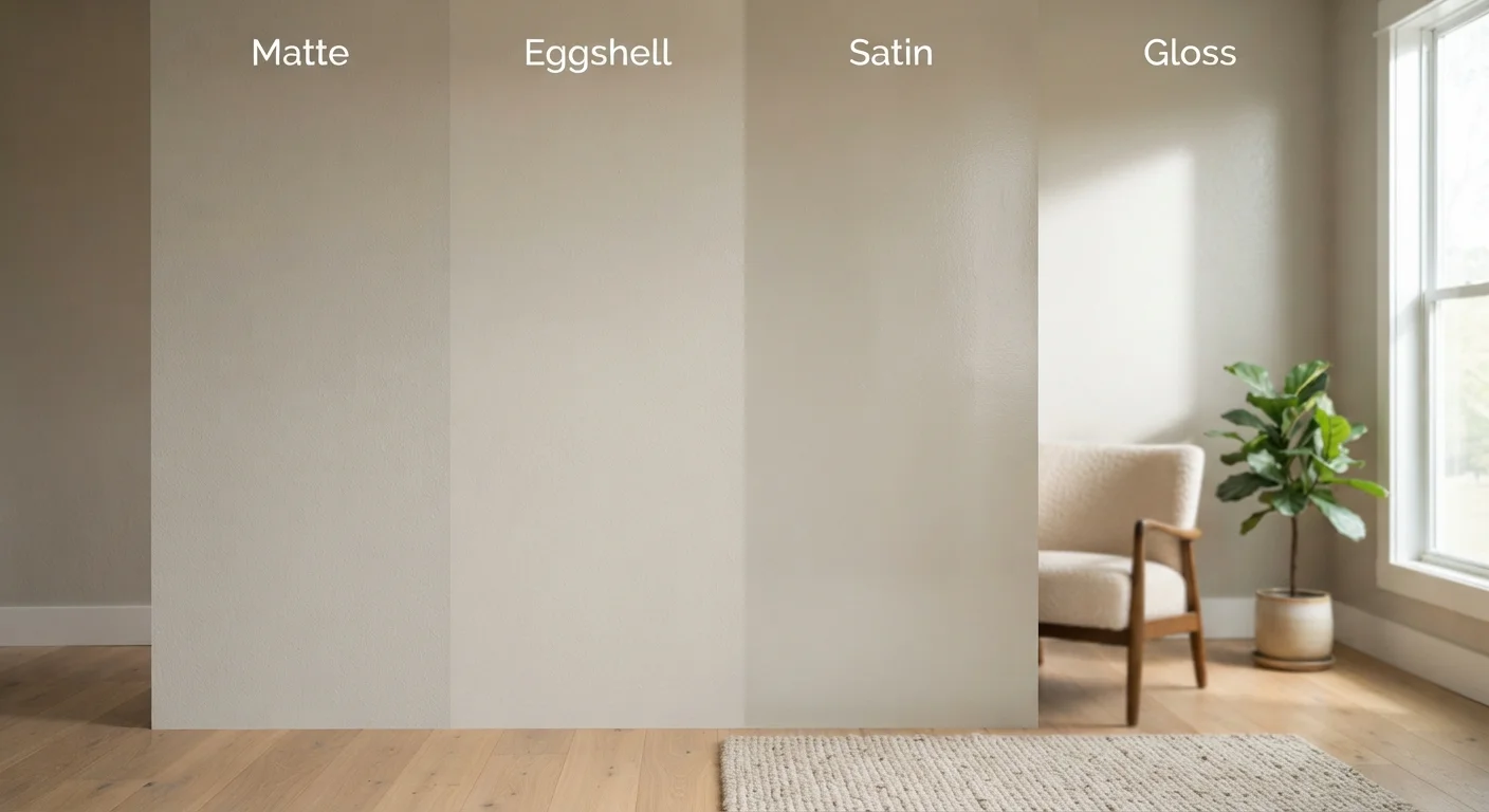 Interior Paint Finishes Compared: Matte, Eggshell, Satin, and Gloss