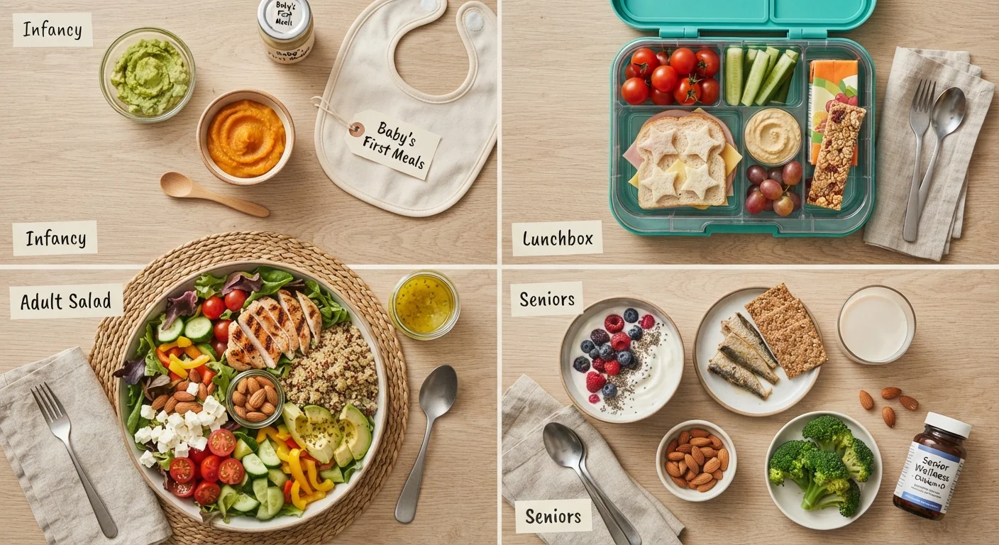 Nutrition From Childhood Through Older Age: How Needs Shift Over a Lifetime