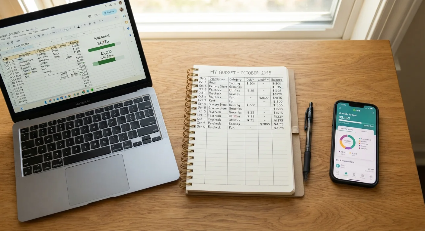 Pen-and-Paper Budget vs. Spreadsheet vs. Budgeting App